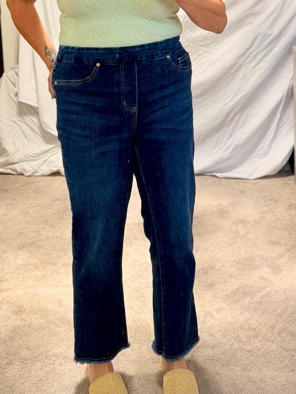Tribal Dark Blue Straight-Leg Women's Jeans